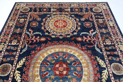 205 x 297 cm | Suzani Afghan Tribal Hand Knotted Carpet