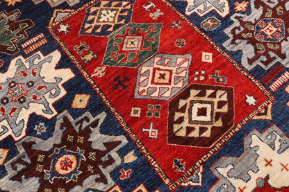 155 x 191 cm | Oushak Afghan Tribal Hand Knotted Veg Dye Wool Carpet