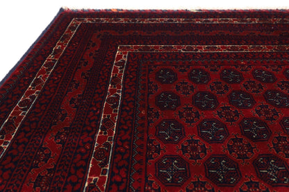 146 x 202 cm | Fine Mori Bokhara Tribal Hand Knotted Veg Dye Wool Carpet