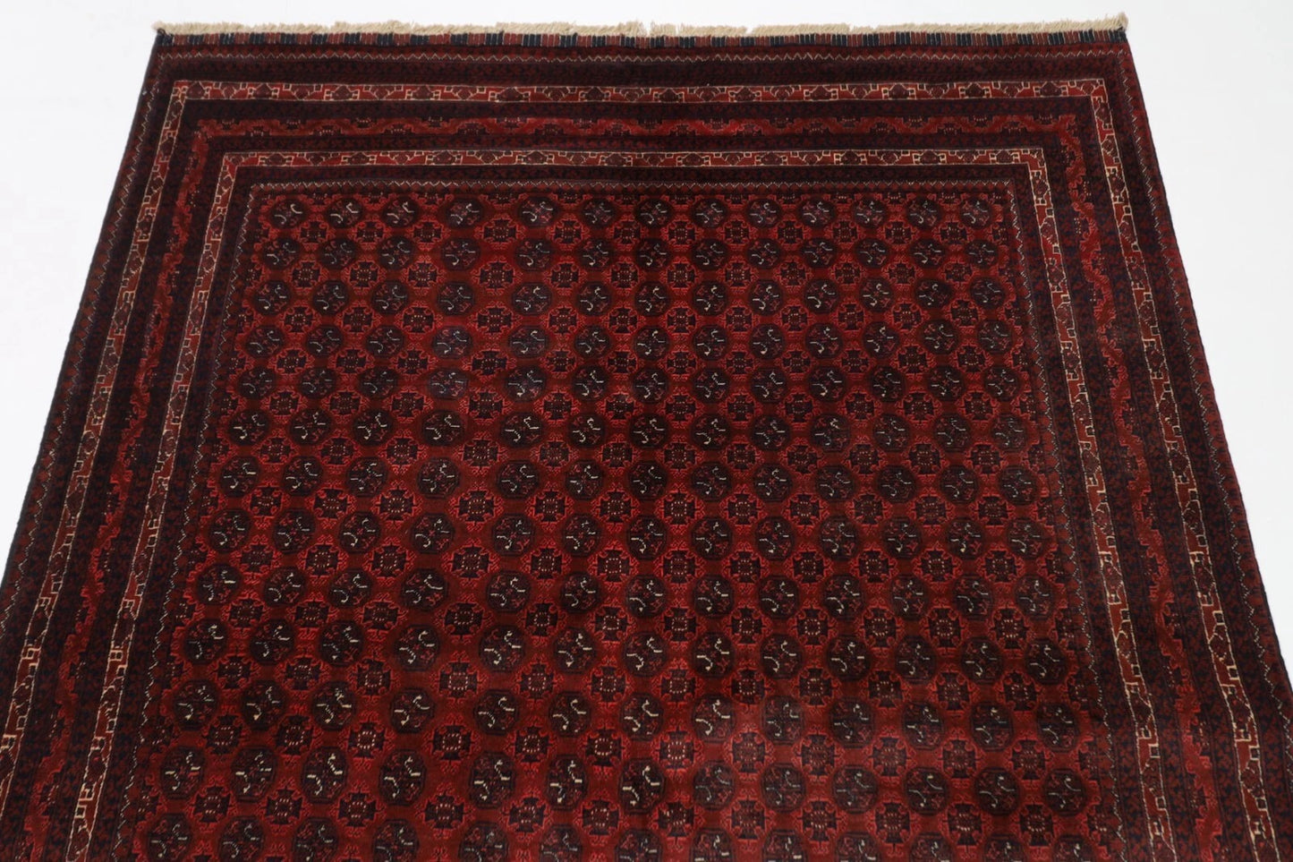 151 x 200 cm | Bokhara Tribal Hand Knotted Veg Dye Wool Carpet