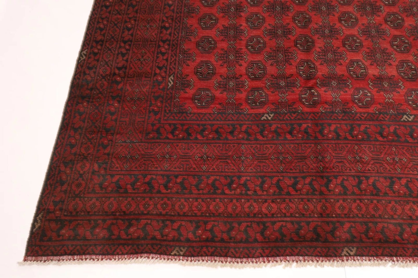 299 x 373 cm | Bokhara Afghan Tribal Hand Knotted Carpet