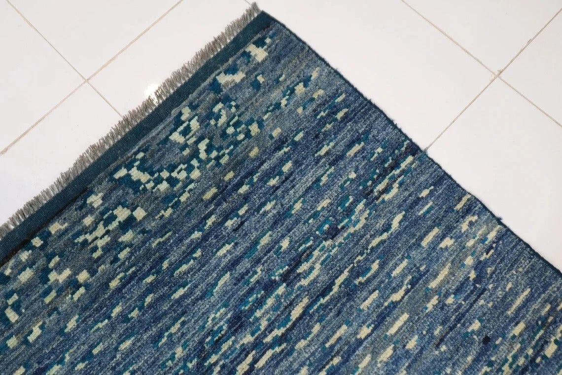 296 x 391 cm | Abstract Afghan Tribal Hand Knotted Carpet