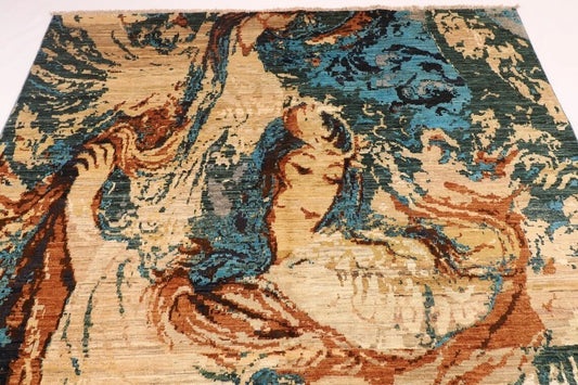 203 x 289 cm | Art Afghan Tribal Hand Knotted Carpet
