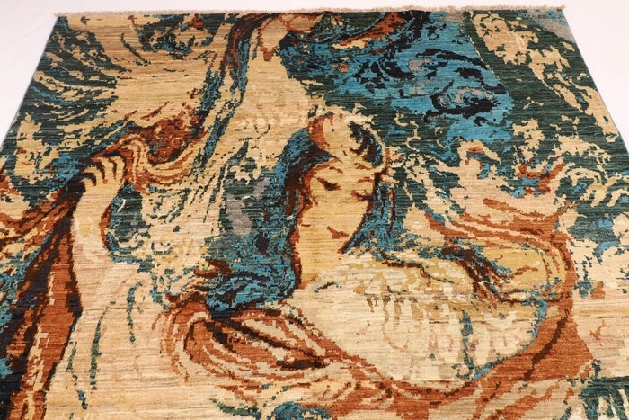 203 x 289 cm | Art Afghan Tribal Hand Knotted Carpet