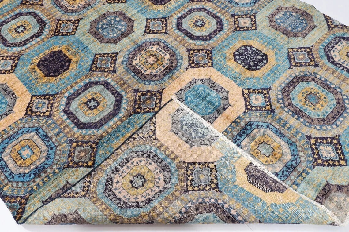 195 x 310 cm | Mamluk Afghan Tribal Hand Knotted Carpet