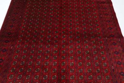 202 x 292 cm | Fine Mori Bokhara Afghan Tribal Hand Knotted Carpet