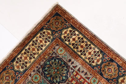 153 x 201 cm | Mamluk Afghan Tribal Hand Knotted Veg Dye Wool carpet