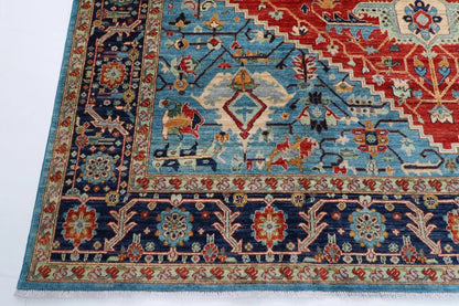 277 x 363 cm | Serapi Afghan Tribal Hand Knotted Carpet