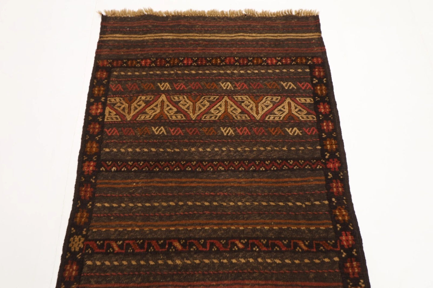 68 x 172 cm | Kilim Afghan Tribal Hand Knotted Wool Runner