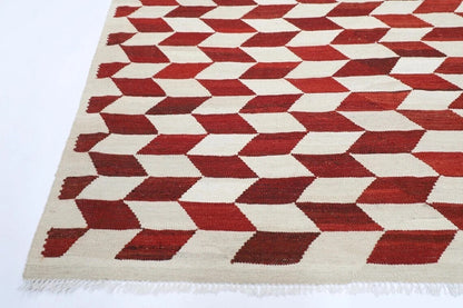 252 x 295 cm | Flat Weaved Afghan Tribal Hand Knotted Kilim