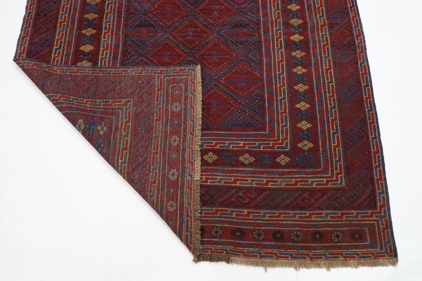 149 x 190 cm | Accent Afghan Tribal Hand Knotted Veg Dye Wool Carpet