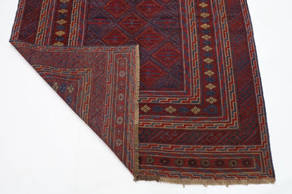 149 x 190 cm | Accent Afghan Tribal Hand Knotted Veg Dye Wool Carpet