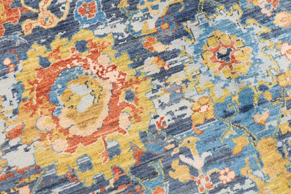 155 x 198 cm | Abstract Afghan Tribal Hand Knotted Veg Dye Wool Carpet