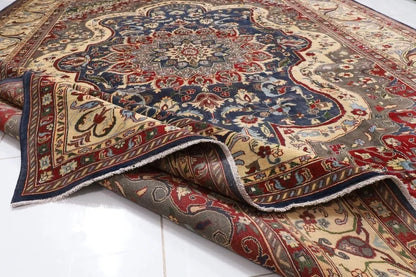 301 x 390 cm | Heriz Afghan Tribal Hand Knotted Carpet