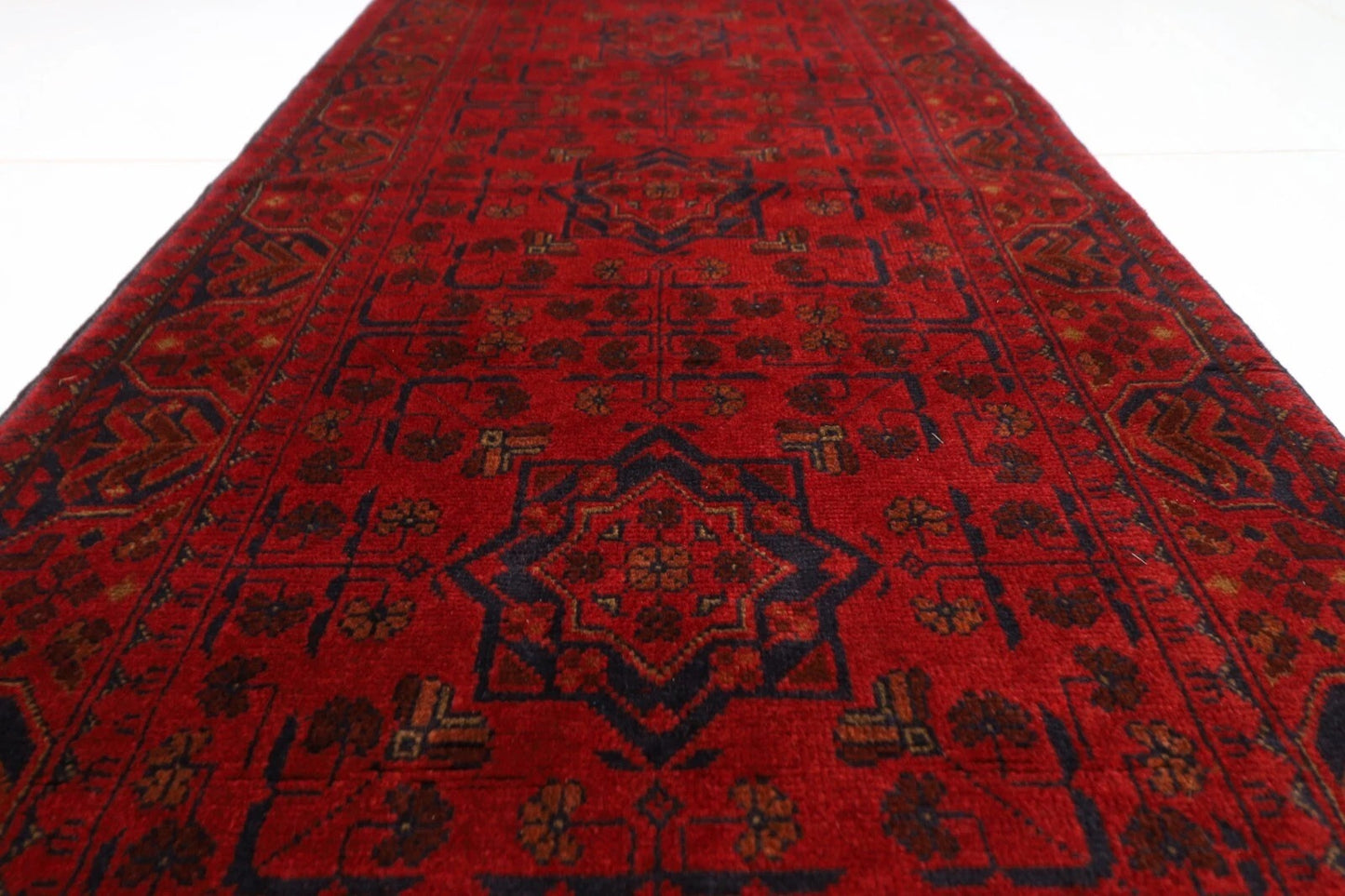78 x 303 cm | Khal Mohammadi Afghan Tribal Hand Knotted Wool Runner