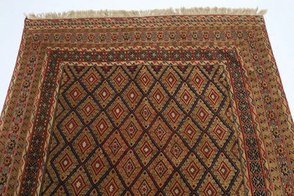 149 x 164 cm | Accent Afghan Tribal Hand Knotted Veg Dye Wool carpet