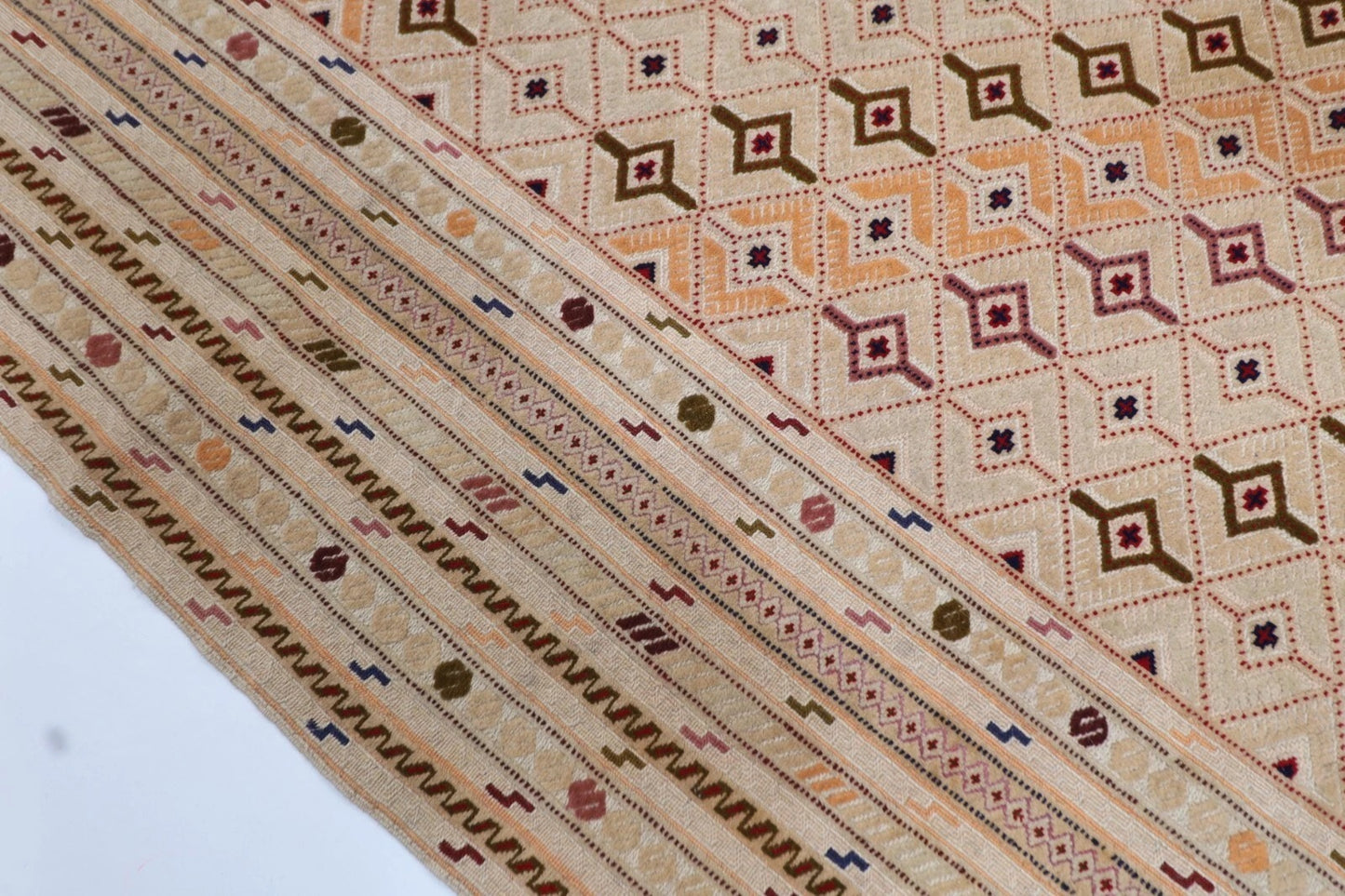 195 x 286 cm | Carpet Kilim Afghan Tribal Hand Knotted Carpet