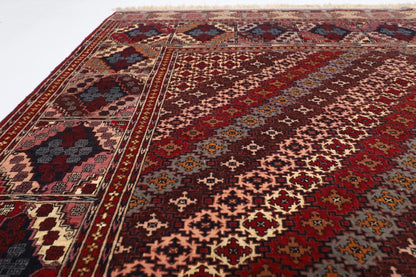 196 x 294 cm | Kabuli Silk Afghan Tribal Hand Knotted Carpet