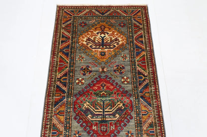 78 x 230 cm | Kazak Afghan Tribal Hand Knotted Wool Runner