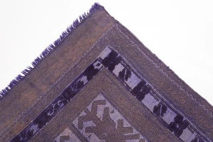 180 x 262 cm | Barjesta Flat Weaved Afghan Tribal Hand Knotted Over dye Wool Carpet kilim