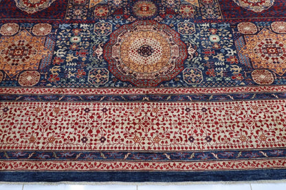 366 x 453 cm | Mamluk Afghan Tribal Hand Knotted Carpet