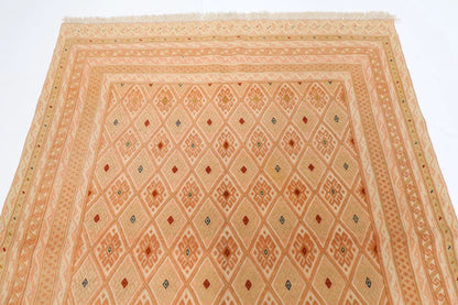 136 x 180 cm | Accent Afghan Tribal Hand Knotted Veg Dye Wool Carpet