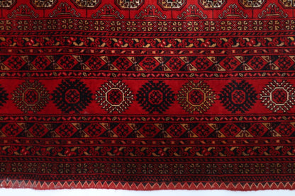 199 x 276 cm | Fine Mori Bokhara Afghan Tribal Hand Knotted Carpet