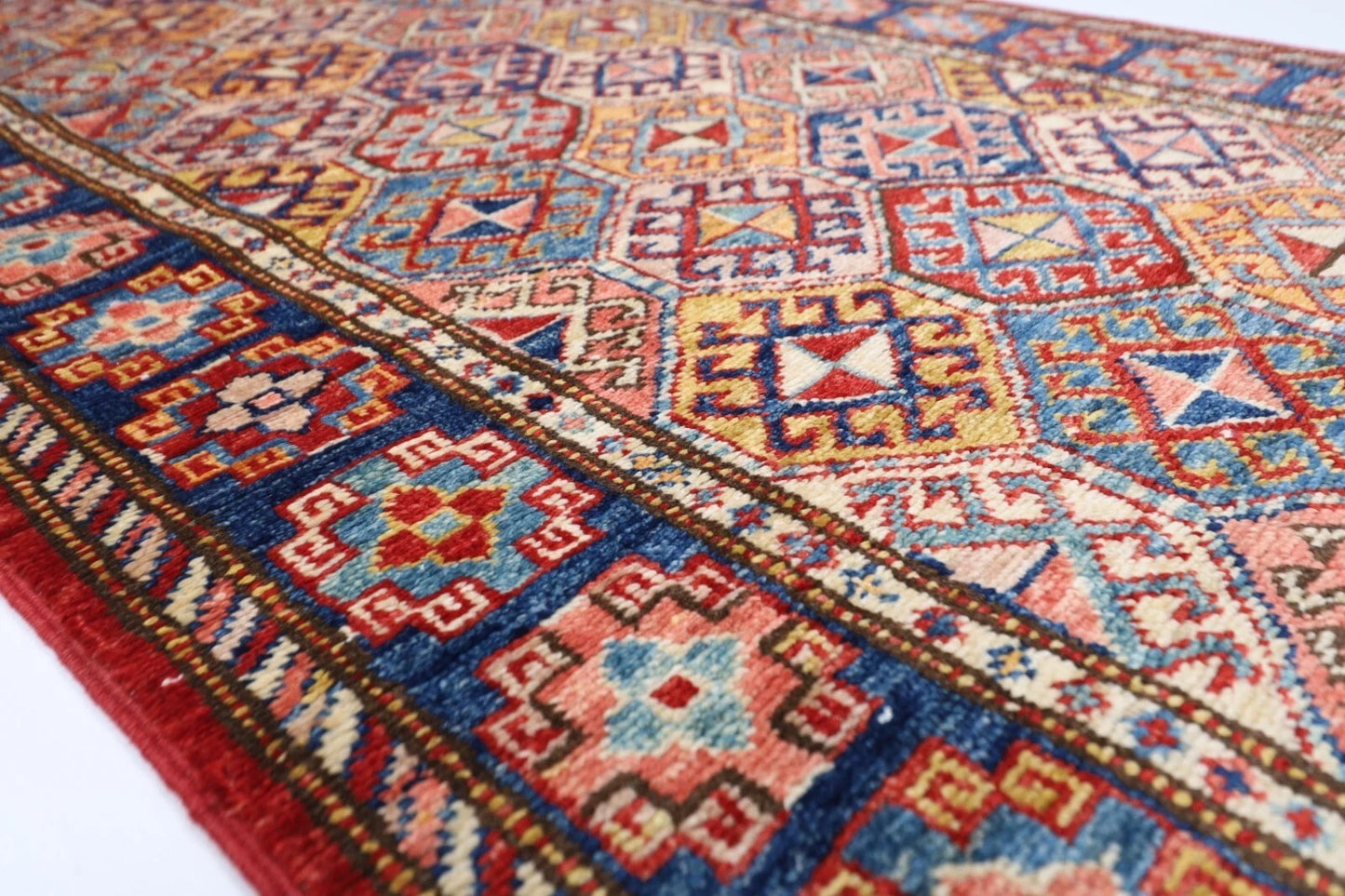 80 x 268 cm | Shawl Afghan Tribal Hand Knotted Wool Runner