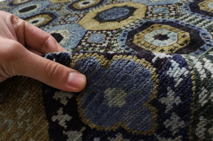 181 x 283 cm | Mamluk Afghan Tribal Hand Knotted Veg Dye Wool Carpet