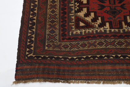 177 x 254 cm | Vintage Kilim Afghan Tribal Hand Knotted Veg Dye Wool Carpet