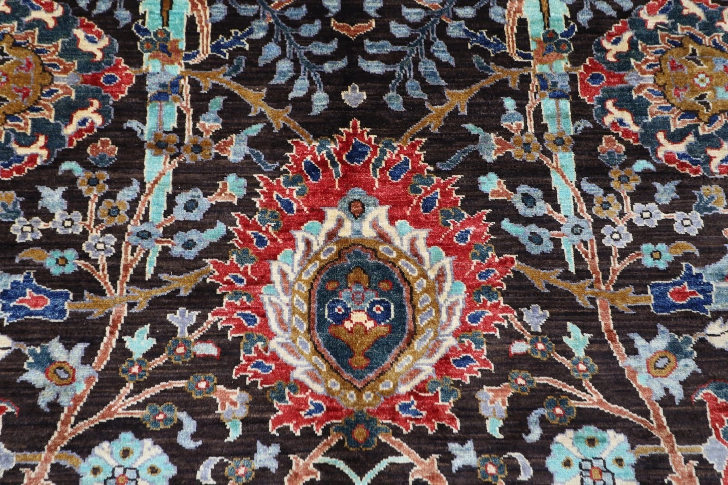 205 x 296 cm | Sickle Leaf Afghan Tribal Hand Knotted Carpet