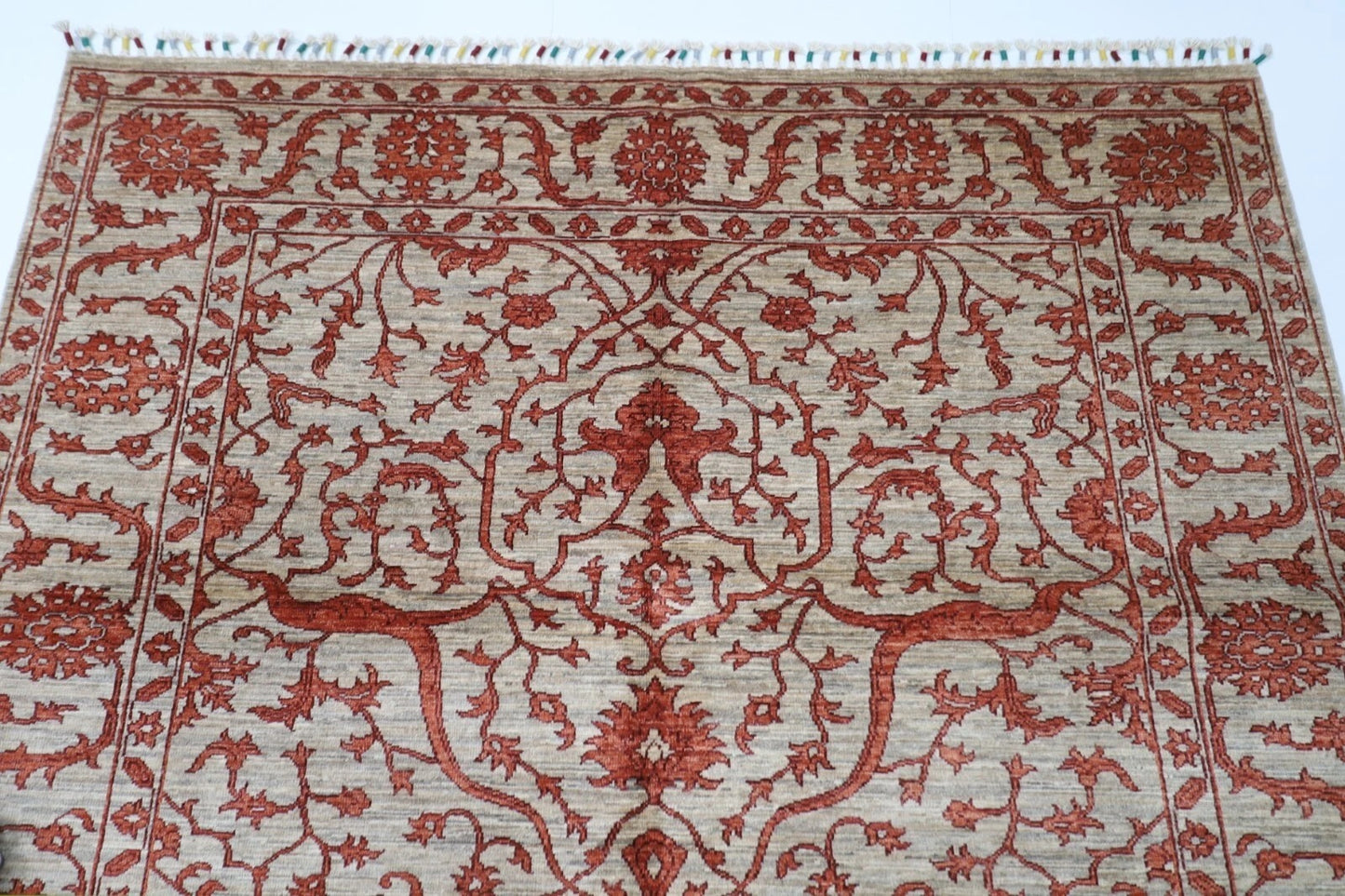 174 x 240 cm | Bidjar Afghan Tribal Hand Knotted Veg Dye Wool Carpet