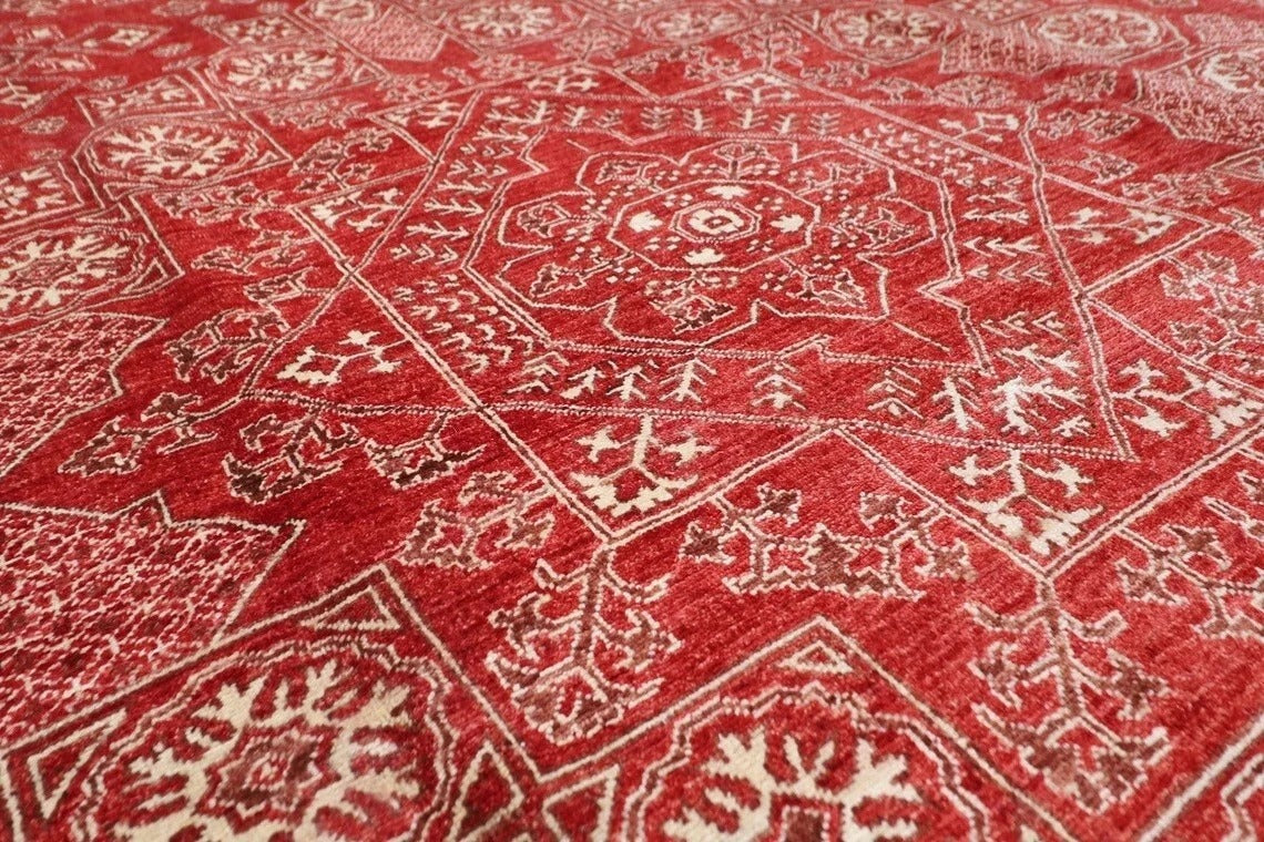 272 x 370 cm | Heriz Afghan Tribal Hand Knotted Carpet