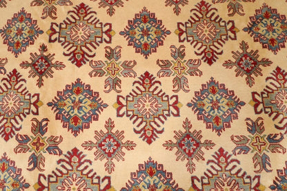 305 x 424 cm | Yakkish Beige Afghan Tribal Hand Knotted Carpet