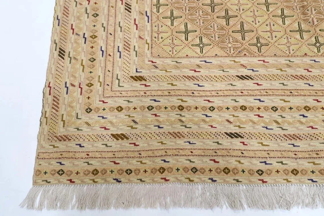 202 x 276 cm | Carpet Kilim Afghan Tribal Hand Knotted Carpet