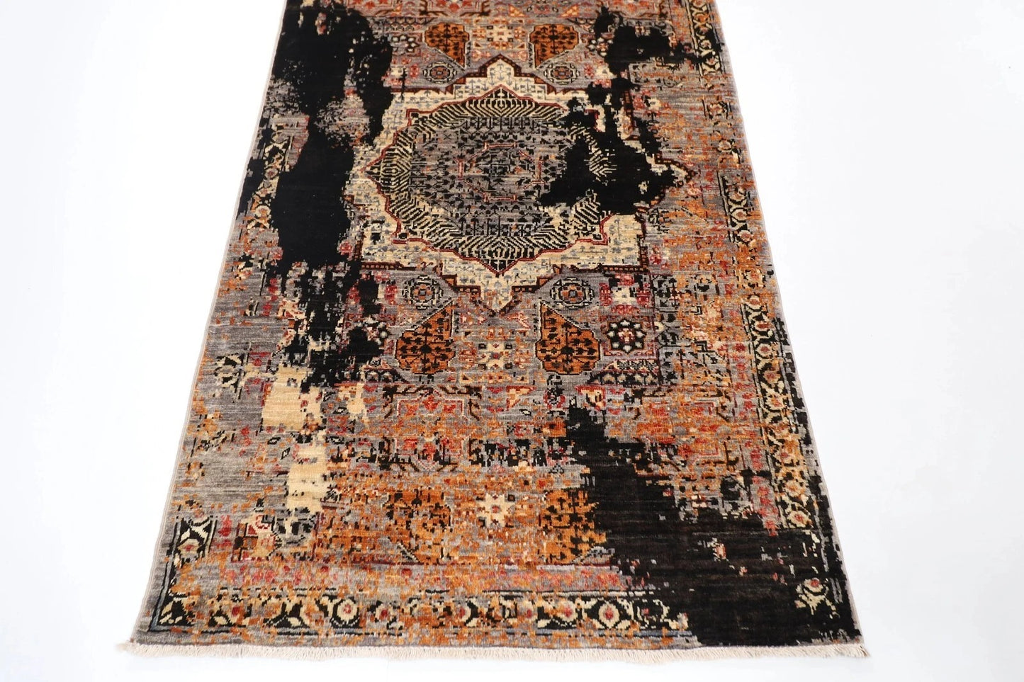 103 x 296 cm | Abstract Afghan Tribal Hand Knotted Wool Runner