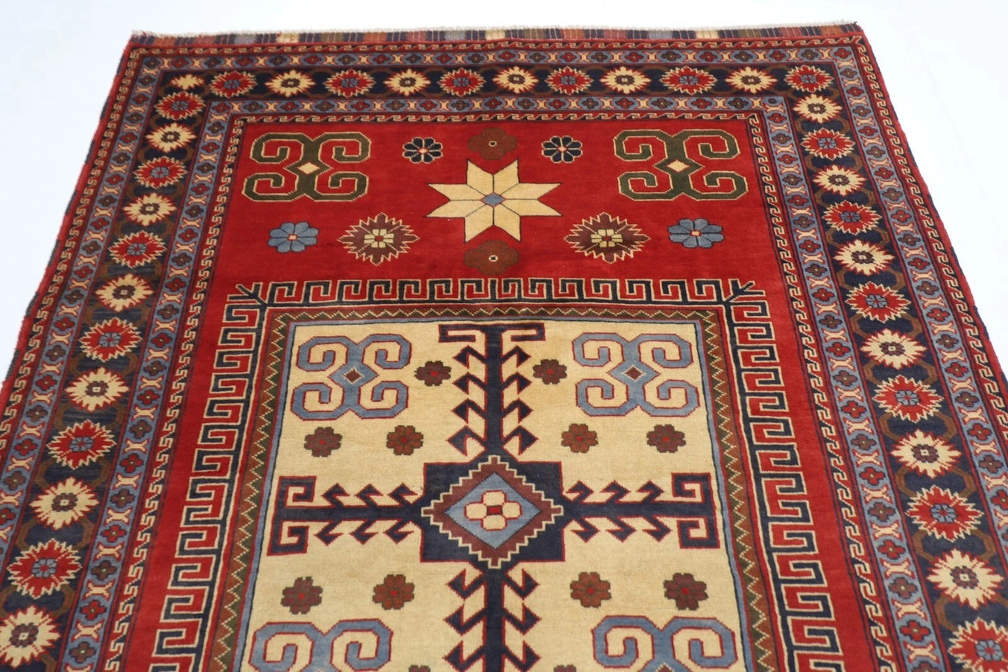 174 x 234 cm | Maranoce Afghan Tribal Hand Knotted Veg Dye Wool Carpet