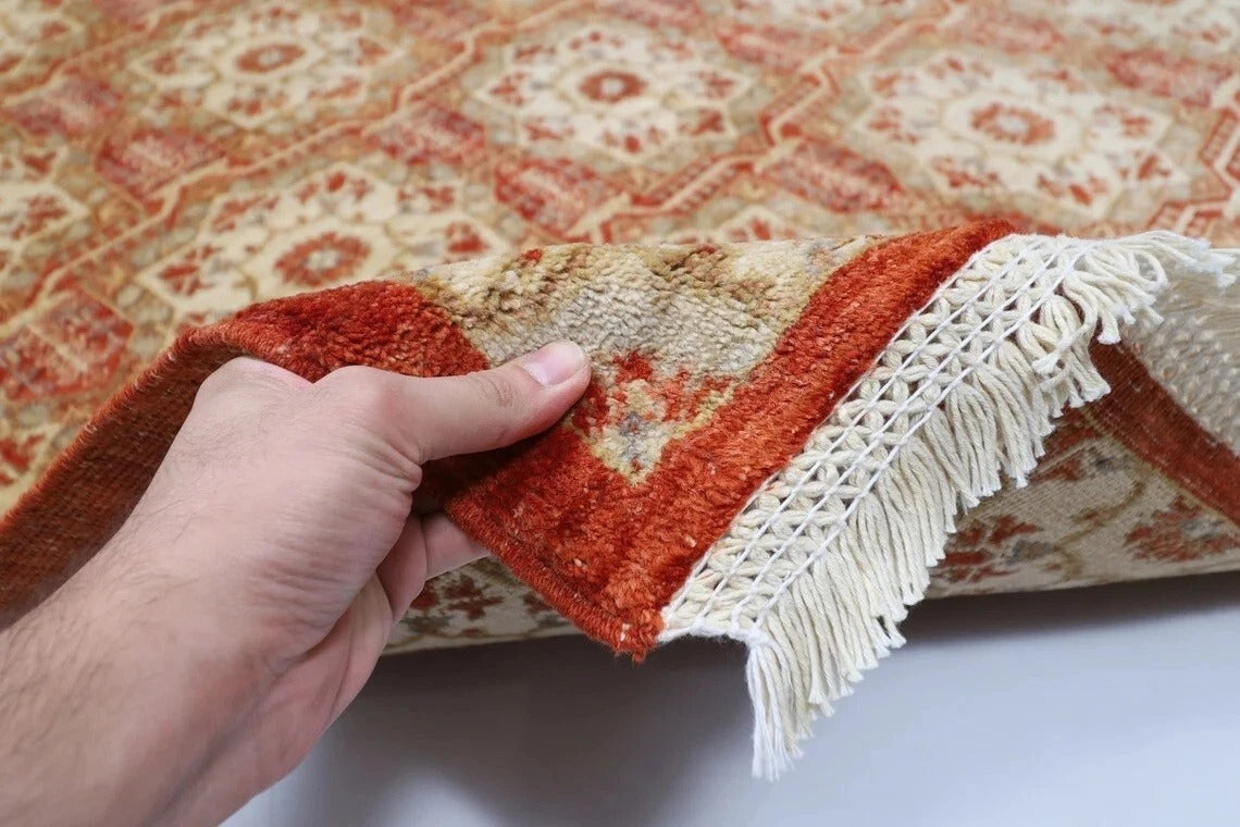 159 x 214 cm | Ziegler Tribal Hand Knotted Veg Dye Wool Carpet