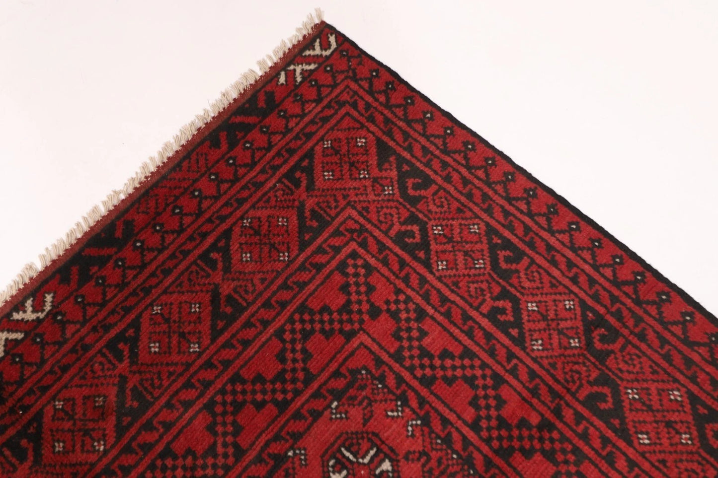 164 x 239 cm | Akja Bokhara Afghan Tribal Hand Knotted Veg Dye Wool Carpet