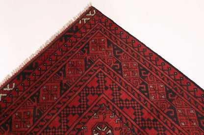 164 x 239 cm | Akja Bokhara Afghan Tribal Hand Knotted Veg Dye Wool Carpet