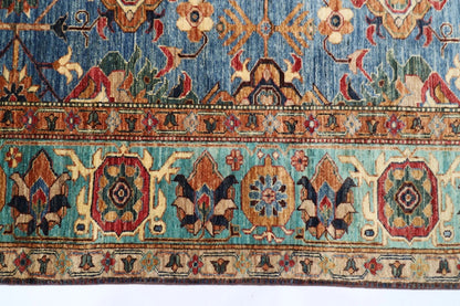 202 x 303 cm | Kazak Afghan Tribal Hand Knotted Carpet