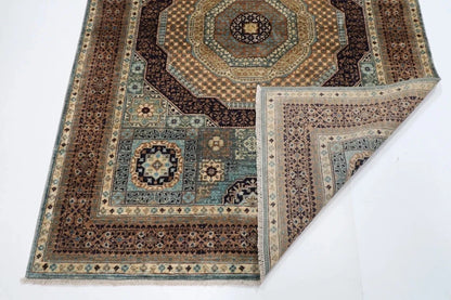 151 x 210 cm | Mamluk Afghan Tribal Hand Knotted Veg Dye Wool carpet