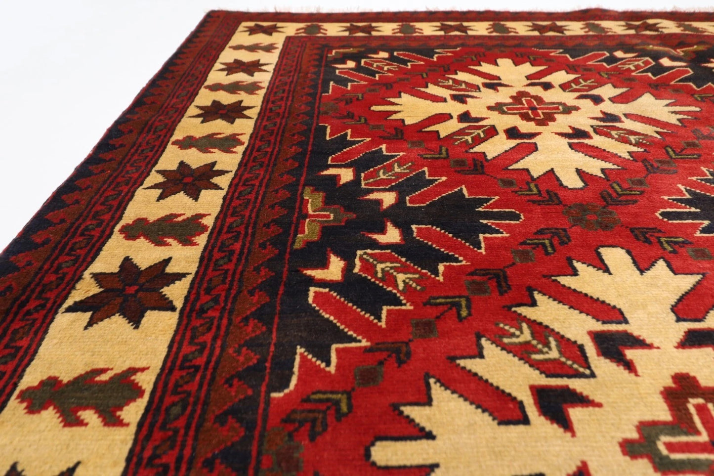 174 x 248 cm | Maranoce Afghan Tribal Hand Knotted Veg Dye Wool Carpet