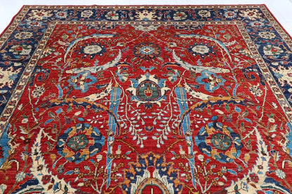 306 x 412 cm | Sickle Leaf Afghan Hand Knotted Carpet
