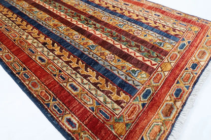 87 x 303 cm | Shawl Afghan Tribal Hand Knotted Wool Runner