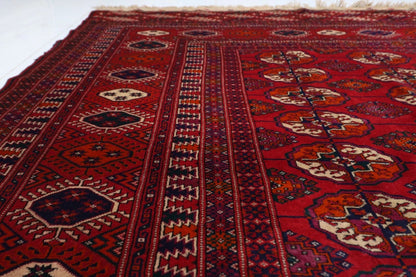 266 x 370 cm | Turkmen Bokhara Tribal Hand Knotted Carpet