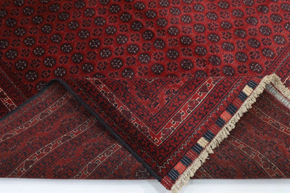 194 x 298 cm | Bokhara Afghan Tribal Hand Knotted Carpet