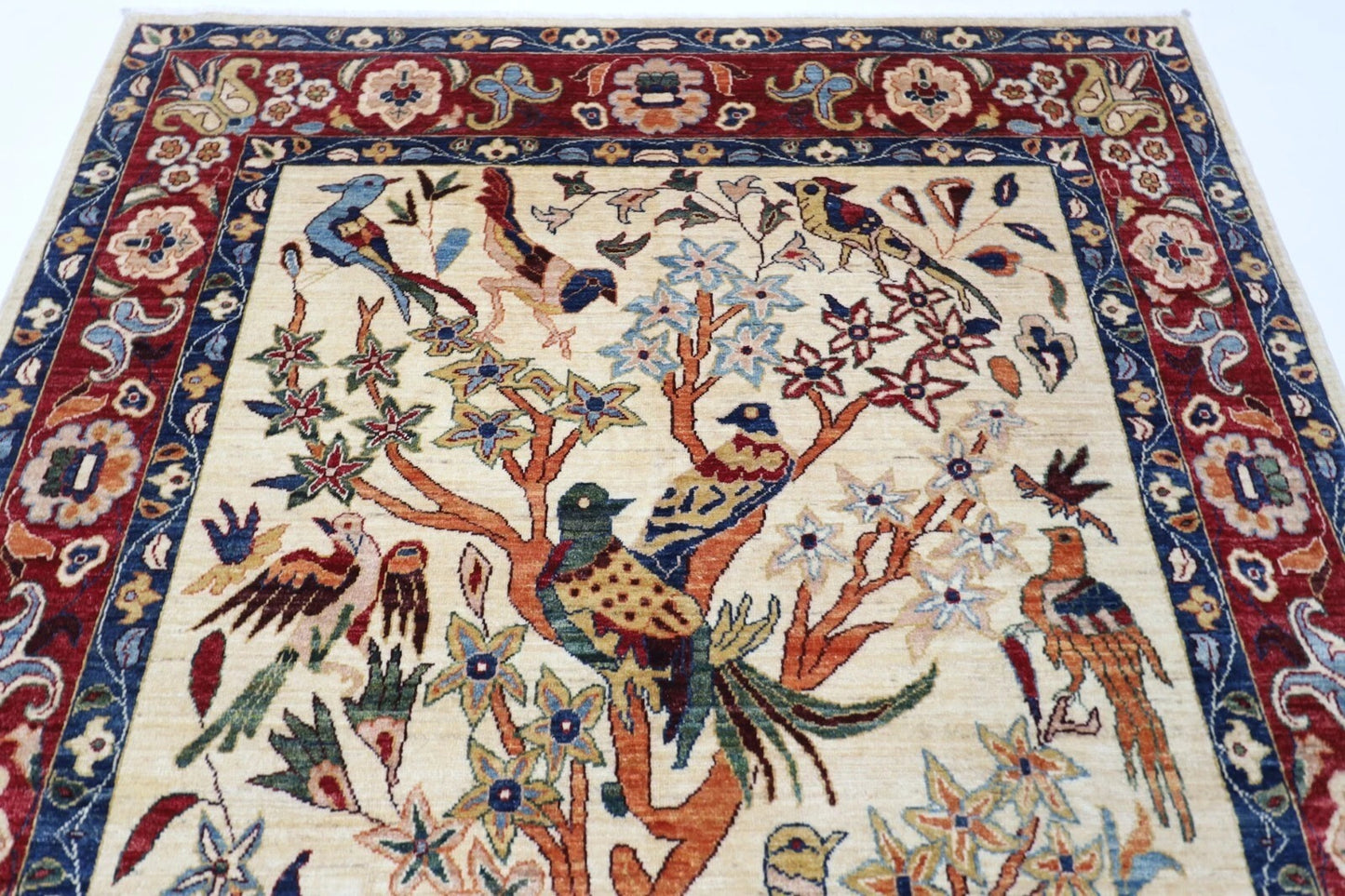 195 x 295 cm | Animal Paradise Afghan Tribal Hand Knotted Carpet
