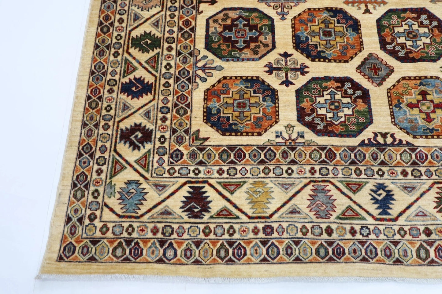 245 x 296 cm | Ersari Afghan Tribal Hand Knotted Carpet