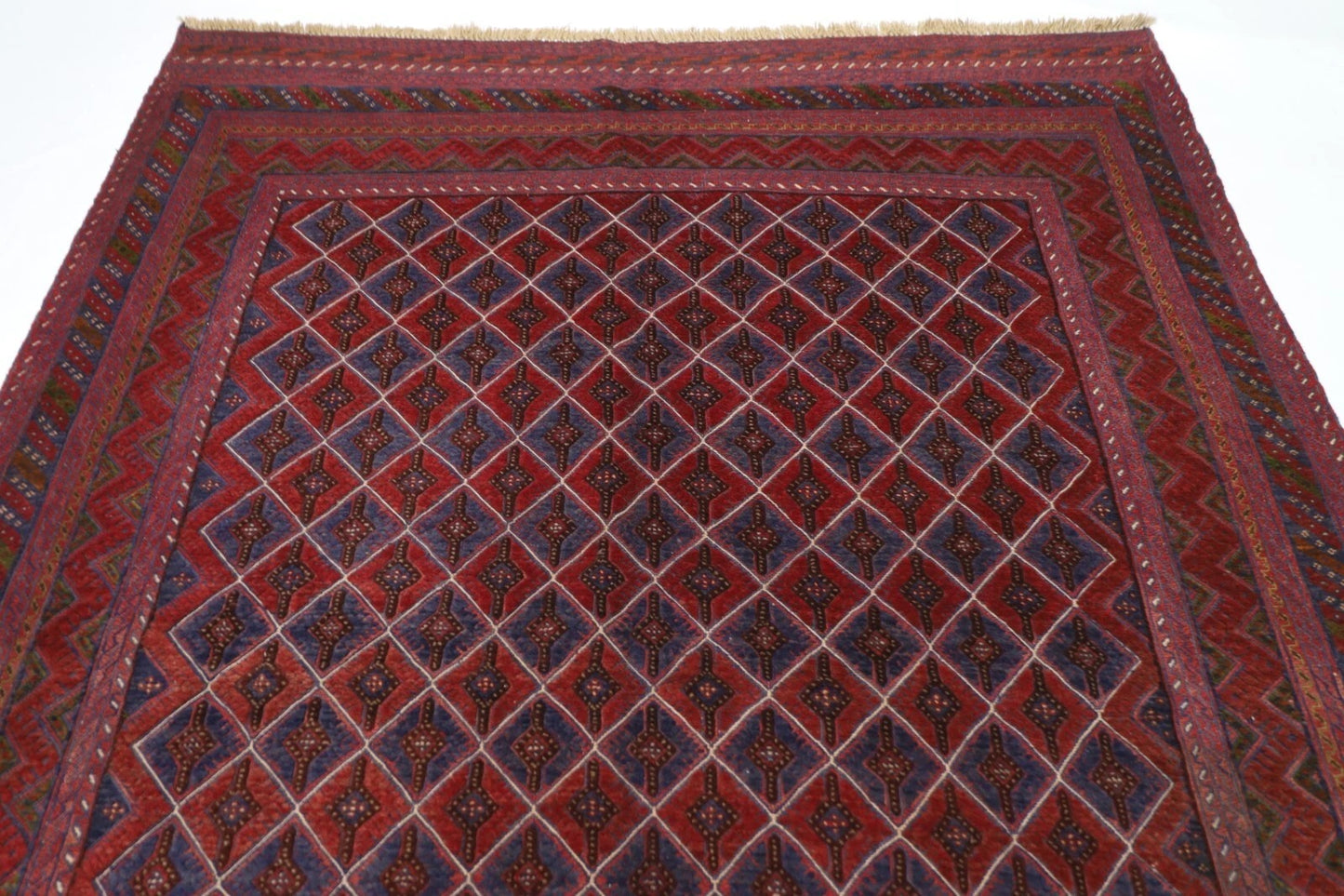 200 x 270 cm | Flat Weaved Carpet Kilim Afghan Tribal Hand Knotted Carpet